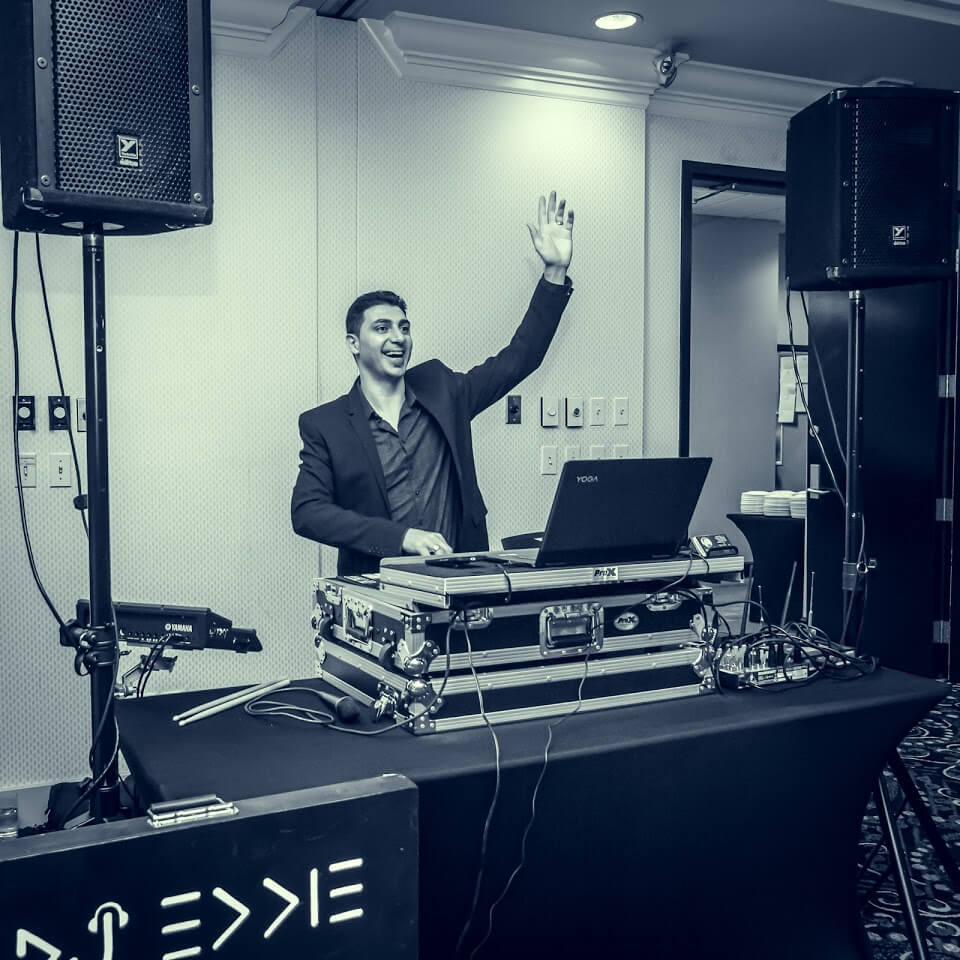 DJ Eddie11 at an engagement party